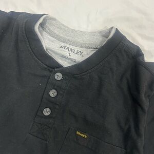 Stanley Black and Gray Henley Shirt